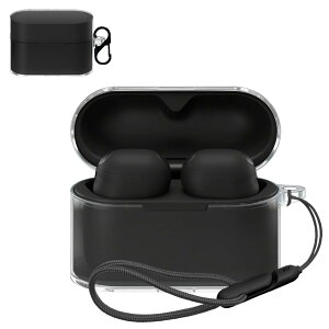 For �\�j�[(SONY) WF-1000XM6 �p �P�[�X �J�o�[ �yNOUKAJU�z ���C�����X �C���[�z�� TPU �ی�P�[�X (�J���r�i�t��+�X�g���b�v�t�� ) �����h�~ �L�Y�h�~ �ϏՌ� �����[�d�\ �h�� �h�o (�N���A)