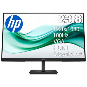 HP Series 3 Pro 324pf 23.8�C���` �t��HD IPS ���j�^�[ ���t���b�V�����[�g100Hz HDMI DisplayPort VGA VESA 100mm ����� �u���[���C�g�y�� 3�Ӌɍ׃x�[���̗p HDMI�P�[�u��1.8m/DisplayPort�P�[�u��1.8m �e1�{�t