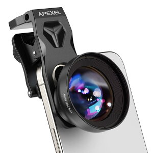 APEXEL �X�}�z�}�N�������Y 100mm ���掿 5-11cm�œ_���� �N���b�v�� iPhone Android�Ή� �}�N���B�e �ڎʃ����Y �X�}�z�p �J���������Y �c�ݕ␳ �s���g���킹�ȒP ���� �A�� ��� �l�C�� �B�e�p�A�N