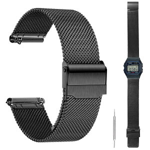 [HVUYAL] For CASIO �r���v F-91W �����p�o���h �����x���g �E���ȒP �������� �r���v CASIO F-91W �����p �h�K ���߉\ �j�����p �����H�� �o�l�_�t(�u���b�N)