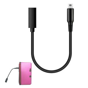 FsGrg �[�d�P�[�u�� �f�[�^�P�[�u�� 3DS XL/3DS LL/New 3DS/3DS XL/3DS/New 2DS LL/2DS XL/2DS/DSi/DSi XL�Ȃǂ̃��f���ƌ݊���������܂� USB�d���P�[�u�� ������10cm �u���b�N