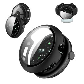 Pixel Watch 4 41mm 専用 ケース カバー Google Pixel Watch 4 41mm 対応 可充電ケース KONXISA カバー+フィルム 一体型（PCケース+ガラスフィルム）装着充電可能 液晶保護 擦り傷防止 衝撃吸収 全面保護 着