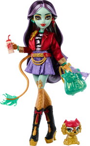 Monster High Jinafire �����O�h�[���A�y�b�g���ƃh���S�� �܂����u�����E�����v�A�X�P�b�`�p�b�h�A���[�O���g�h�����N�A�o�b�N�p�b�N�Ȃǂ�7�̃A�N�Z�T���[�B