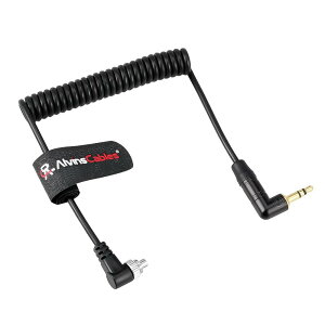 Alvin's Cables �e���^�N�� �^�C���R�[�h �P�[�u�� 3.5mm TRS - ���b�N��PC�R�l�N�^�[ �R�C����P�[�u�� Panasonic Lumix S1H/GH5s/GH6/GH7 �J�����Ή� Tentacle Sync-E/Track-E/Timebar �ڑ��A25cm