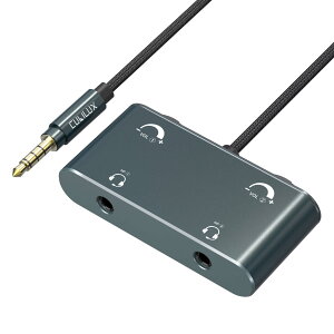 Cubilux 3.5mm 2�C��1 �w�b�h�Z�b�g�A�_�v�^�[ ���ʒ����t�� �f���A��TRRS�}�C�N�[�q���� 2�l�p�w�b�h�z�����z�� ��c�E�^���E�I�����C�����ƁE���y���L��