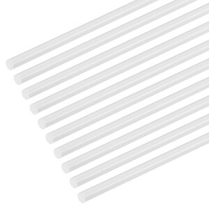 M METERXITY 10�p�b�N�̊ۂ��v���X�`�b�N�o�[�_ 4mm x 250mm AB S�X���[�X�v���X�`�b�N�`���[�u���b�h DIY�N���t�g�X�e�B�b�N/�T���h�e�[�u�����f��/�V�[�����C�L���O�p �؂�₷���h��₷��[�z��
