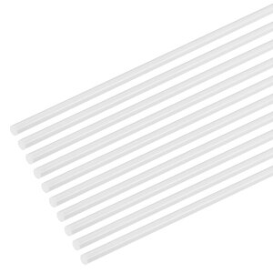 M METERXITY 10�p�b�N�̊ۂ��v���X�`�b�N�o�[�_ 0.5mm x 500mm AB S�X���[�X�v���X�`�b�N�`���[�u�_ DIY�N���t�g�X�e�B�b�N/�T���h�e�[�u�����f��/�V�[�����C�L���O�p �؂�₷���h��₷��[�z���C