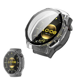HUAWEI Watch GT 6 Pro 用 ケース カバー ガラスフイルム一体型ケース 【NOUKAJU】For HUAWEI Watch GT 6 Pro スマートウォッチ ケース 保護フィルム PC+強化ガラスフ カバー 一体型 全面保護 超薄型 装着簡