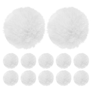 M METERXITY 12�p�b�N�̃t�F�C�N�є�̃|���|�� 2.4�C���`/6 cm�̏_�炩���t���t�������|���|���{�[�� �G���X�e�B�b�N ���[�v�t���̃t�F�C�N���r�b�g�t�@�[ �X�q/�o�b�O/�L�[�`�F�[��/�j�b�g�A