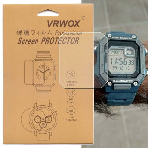 VRWOX [3��] TPU�X�N���[���v���e�N�^�[ WS-B1000 WS-B1000-2AV Watch�p �t���J�o�[ HD TPU �N���A �C�A�h�~ ���h�~