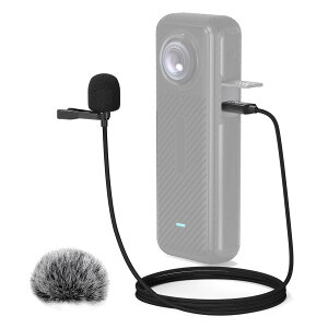 Cubilux ���x���A�}�C�N Insta360 X4 �p �L���N���b�v�� �s���}�C�N X4 �J�����Ή� 1.5m
