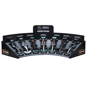 Bburago 1/43 F1 �����Z�f�X�x���c �f���b�N�X �M�t�g�{�b�N�X 7��Z�b�g �w�����b�g�Ȃ� ��p�v���X�`�b�N����t�� / �~�j�J�[ �_�C�L���X�g�J�[ �����i 18-38170
