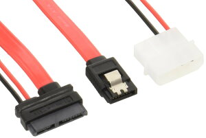 �ϊ����l Slim Line SATA - SATA(7�s��)+SATA�d��(15�s��)�ϊ��P�[�u�� SSATA-SATA1
