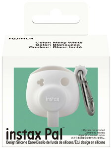 instax �x�m�t�C����(FUJIFILM) �`�F�L instax mini Pal��p�V���R���P�[�X �~���L�[�z���C�g INS PAL SIL CASE WHITE