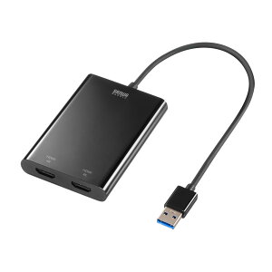 �T�����T�v���C USB-HDMI�f�B�X�v���C�A�_�v�^�i4K×2��ʏo�́j USB-CVU3HD6