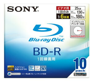 SONY �r�f�I�pBD-R �ǋL�^ �Ж�1�w25GB 6�{�� �v�����^�u�� 10��P 10BNR1VBPS6