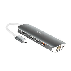 j5 create JCD384 USB Type-C 10-in-1 �}���`�A�_�v�^ Power Delivery�Ή�