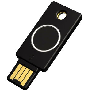 Yubico YubiKey Bio Fido Edition �w��F�� - FIDO�Z�L�����e�B�L�[ 2�v�f�F�؃L�[ FIDO U2F/FIDO2/USB-A �|�[�g/�w��F��/���̔F��/2�i�K�F��/���ϋv��/�ϏՌ���/�h��/IP68 �L�[�z���_�[�^