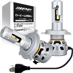 IPF �w�b�h���C�g �t�H�O�����v LED �ԗp H4 Hi/Lo�ؑ� 10000lm/8000lm �n�C�p���[ ���n�C���[���� 3200K �n���Q�� �����F �d���F 12V24V���p 2�{�� �V�Ԍ��Ή� �h���C�o�[���j�b�g��̌^ ��p�t�@������