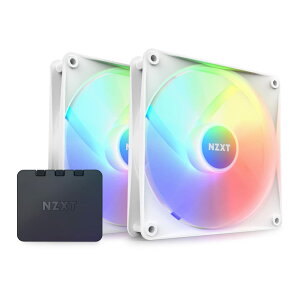 NZXT F140 RGB CORE TWIN PACK & RGB Lighting Controller [White] PC�P�[�X�t�@�� RF-C14DF-W1 FN1926