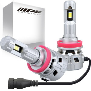M's Basic by IPF �w�b�h���C�g �t�H�O�����v LED �ԗp H8/H11 HB3/HB4 HIR2 ���p �V���O�� 10000lm �n�C�p���[ ���n�C���[�����d�lVer2 6000K �z���C�g 12V24V���p 2�{�� �V�Ԍ��Ή� �h���C�o�[���j�b�g��̌^