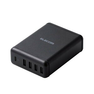 USB�[�d�� 5�|�[�g AC�[�d�� USB-A 4�|�[�g Type-C 1�|�[�g �P�[�u���t�� 60W �}���[�d�� USB Power Delivery�Ή�