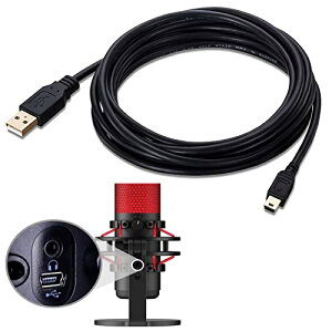 ienza�����O10�t�B�[�g Mini-B USB�P�[�u���R�[�h���C���[ HyperX Qu& USB�R���f���T�[�Q�[�~���O�}�C�N�p (��:QuadCast S�ɂ͑Ή����Ă��܂���B���ׂĂ�HyperX�}�C�N�ɑΉ����Ă��܂���B���i�摜��