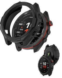 Garmin (�K�[�~��) Approach S70 47mm �Ή� �p�P�[�X Approach S70 47mm �p�J�o�[ �\�t�g TPU�ގ� �v���e�N�^�[�J�o�[ YAJOJO���� �Ռ��z�� �S�ʕی� �����ȒP ���ϋv �����ȒP �t�C�����Ȃ� (�u���b�N)