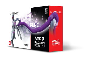 SAPPHIRE PURE Radeon RX 9070 GAMING OC 16GB �O���t�B�b�N�X�{�[�h 11349-02-20G VD8987