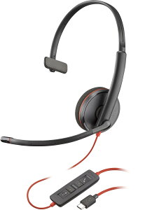 Poly Blackwire 3210 ���m����USB-C�w�b�h�Z�b�g +USBC/A�A�_�v�^�[ - ���m���� - USB Type C�A�~�j�t�H�� (3.5mm) - �L�� - 32�I�[�� - �I���C���[ - ���m����- �C���[�J�b�v - 5�t�B�[�g�P�[�u�� - �S�w�����}