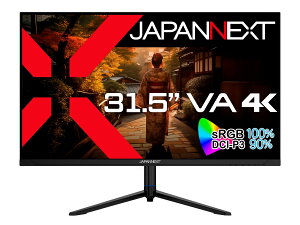 JAPANNEXT 31.5�C���` ���j�^�[ 4K UHD 3840x2160�𑜓x VA �f�B�X�v���C (HDMI/DisplayPort/�X�s�[�J�[����/��������/��](�s�{�b�g)�@�\/VESA�Ή�/�u���[���C�g�J�b�g) JN-V3152UHDR-HSP