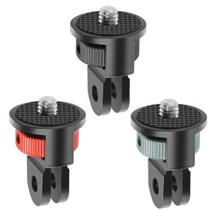 INSTA360 X5 X4/ONE X3/ONE X2/DJI POCKET 3 2 /Gopro Hero 13 12 11 10 9 8 7 ��p 1/4�A�_�v�^�[�R�l�N�^1/4�J�����A�_�v�^�[ INSTA360 ONE RS/ONE R �Ή�(3PCS)
