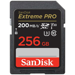 SanDisk Extreme PRO 256GB �N���X3/UHS-I (U3) V30 SDXC�B