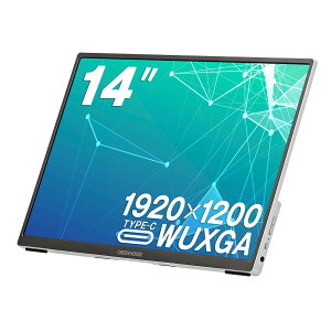 �O���[���n�E�X 14�^WUXGA�|�[�^�u���f�B�X�v���C ���^ �y�� �X�s�[�J�[���� Type-C HDMI �\�t�g�P�[�X�t GH-LCU14A-SV