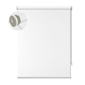FHSBlinds ���[���X�N���[�� �˂����莮 FHSBlinds ���[���J�[�e�� �������s�v 1���Ռ� ���ς莮 �I�[�_�[���C�h �ՔM �`�F�[���� UV�J�b�g �h�� ��35~230cm/��300cm FS-MLS-KAOLA �z���C�g ��165*��280