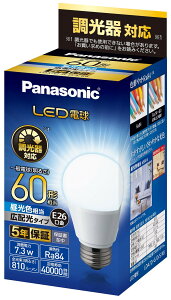 �p�i�\�j�b�N LED�d�� E26���� 60�`���� �����F LDA7DGDSK6 �L�z���^�C�v ������Ή� �����Ή� Panasonic ��ʓd���` LED���C�g 7.3W �ȃG�l ������ ���� �L�� �L�b�`��
