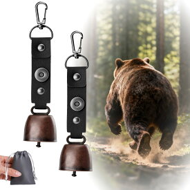 熊鈴 2個セット 消音機能付き 大音量 熊よけ 鈴 軽量 コンパクト 登山 ハイキング トレッキング 熊対策 ベアベル 自転車 兼用 収納袋付き