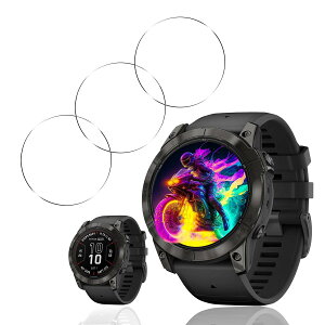 �y3���Z�b�g�z �Ή� GARMIN Fenix 7X Pro 51mm �K���X�t�B���� �y���{���Ɏq���z �p �K�[�~�� Fenix 7X Pro 51mm �ی�t�B���� �d�x9 H �ϏՌ� ��U�h�~ �w��h�~ �S�ʕی� �ɔ� �����ߗ� �\��t���₷�� 2