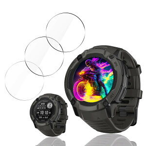 Garmin Instinct 2X �K���X�t�B���� 3���Z�b�g ���{���Ɏq�f�ލ̗p �K�[�~�� �C���X�e�B���N�g 2X �ی�t�B���� �����K���X �t���ی� 9H �����ߗ� �w��h�~ ��U�h�~ �ϏՌ� �X�}�[�g�E�H�b�` �A�N