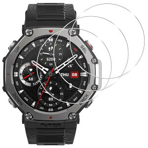 GARMIN ForeAthlete 55 �ی�t�B���� 3���Z�b�g GARMIN �t�B���� �K�[�~�� ForeAthlete 55 �K���X�t�B���� �t���ی�t�B���� �����K���X �J�o�[ 3D �S�ʕی� PET������ �Y�f�@�� �ϏՌ� �����ߗ� �w��h�~