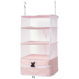 TABITORA 「6001F-Pink-L」 ピンク Lサイズ 収納ボックス 吊り下げ 4段 インナーバッグ 衣類ラック 収納 旅行 出張 クローゼット 省スペース 大容量 衣装ケース