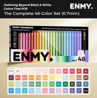 ENMY セット極細ペン 0.7mm 細字 アクリルファイナーライナー 線描 黒い紙に書ける 水性 ボールペン カラ…