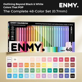 ENMY セット極細ペン 0.7mm 細字 アクリルファイナーライナー ジェル 線描 黒い紙に書ける 水性 ボールペン カラー ファインライナー ラインペン 手帳 塗り絵