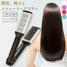 ツイン ブラシ ヘアブラシ ツインブラシ 豚毛 アイロン ドライヤー おすすめ ストレートブラシ 挟むブラシ 絡まない コンパクト 豚毛ヘアブラシ 持ち運び トラベル 髪ブラシ スリム スタイリング 送料無料
