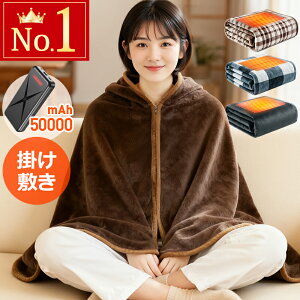 【COUPONで3,080円〜・先着250名・SNS超人気】 電気毛布 掛け敷き 楽天1位 USB/DC給電 1枚7WA