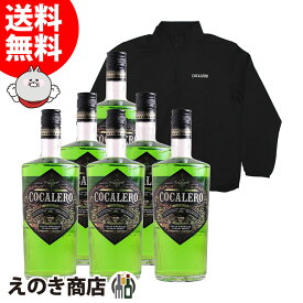 【送料無料】コカレロ COCALERO 6本 オリジナルロゴ入りブルゾン(Lサイズ)1枚付きセット 700ml リキュール 29度 正規品 箱なし