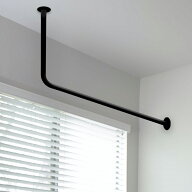 アイアンバー 物干し L型 日本製 耐荷重30kg 幅600/900/1200mm 高さ500mm インダストリアル ランドリーバ…