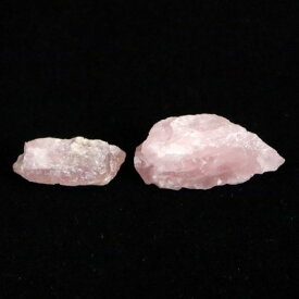 福島県産 ローズクォーツ 紅水晶 原石 2個セット 6.9g