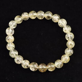 ゴールデンスキャポライト 黄金柱石　8.5mm玉ブレスレット 20.0g