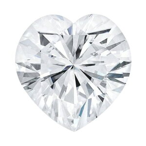 モアッサナイト　Forever ONE　6.5mm ハートカット　ルース（ダイヤモンド1.0ct カラー：D-F/ クラリティ：VS1-VS2 相当）ダイヤモンドに次ぐ硬度とダイヤモンドを超える輝きを放つ人工宝石であり